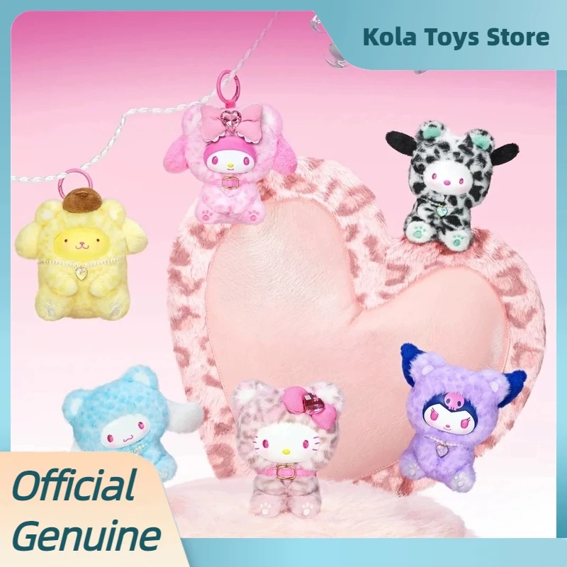Фото Подлинная Sanrio Fores Animals Series слепая коробка Kawai, виниловая плюшевая подвеска, фигурка куклы Kuromi My Melody Mystery Box, игрушки, подарок для девочки №1