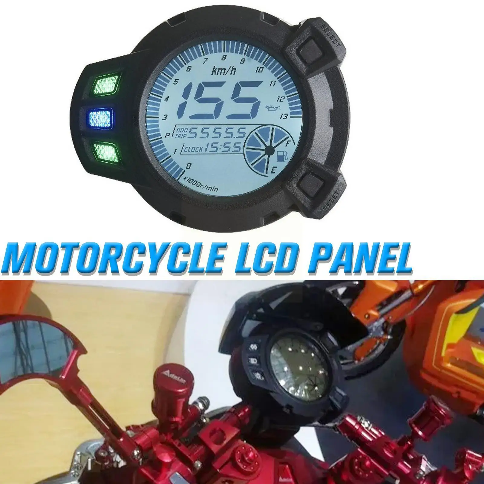 

For Bws125 Bws 125 Motorcycle Led Adjustable Odemeter Meter Digital Backlight Rpm Speedometer 10000 Tachometer Optio D2h8