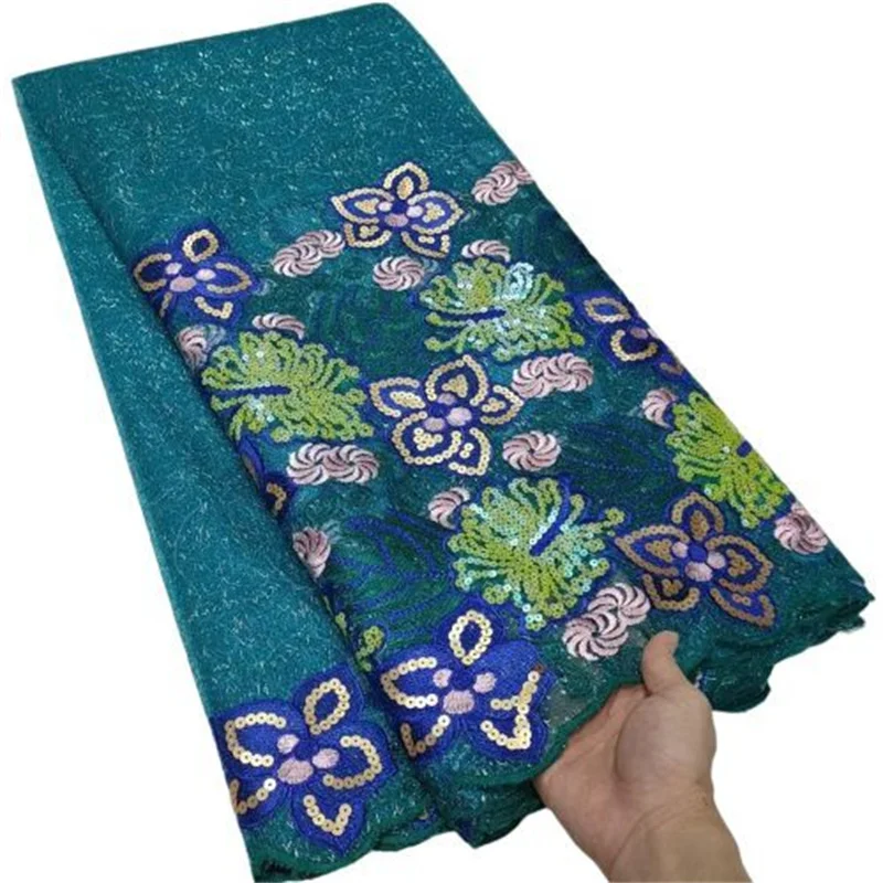 

Желтая африканская кружевная ткань с блестками, 2023 зеленая Высококачественная французская сетчатая кружевная ткань для женщин, швейное платье для свадебной вечеринки