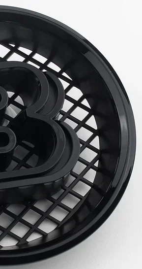 

18,5 см B логотип эмблема передняя решетка эмблема значок для BRABUS W463 G500 G350 G63 G65 передний логотип модификация аксессуары