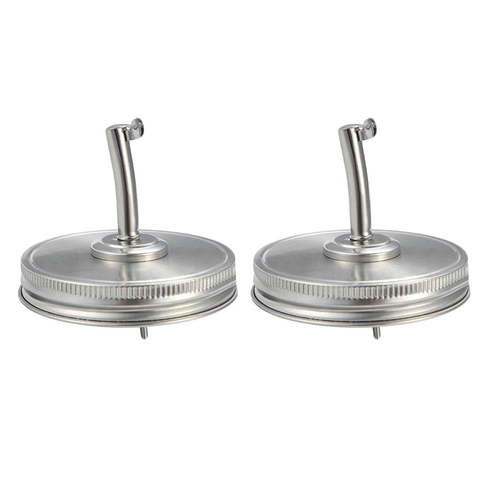

2Pcs Mason Jar Pour Spouts Lids Leak-proof Pour Spout Oil Pouring Lids Oil Pour Spout Dispenser For Whiskey Pourer