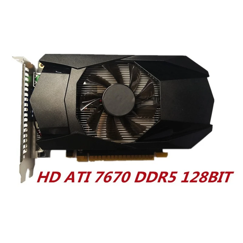 

HD7670 Graphics Card 1GB DDR5 128Bit Game Graphics Card VGA DVI-I PCI-E 2.0 Video Cards For AMD Radeon HD7670 Series