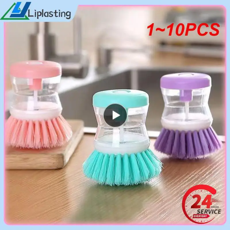 1-10 шт. кухонная щётка-диспенсер для мытья посуды