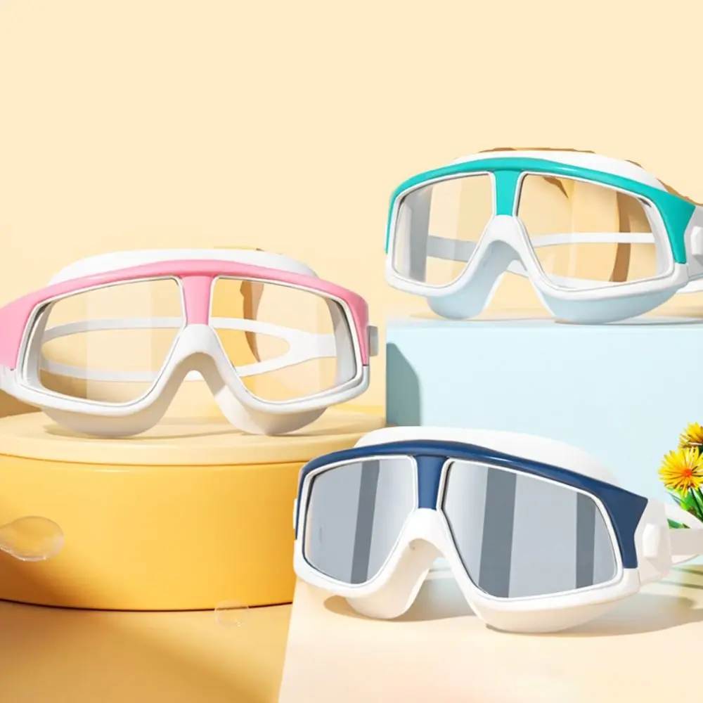 

Fashion Large Frame HD Waterproof Anti-Fog Swim Eyewear Swimming Glasses Electroplated Lenses Swimming Goggles