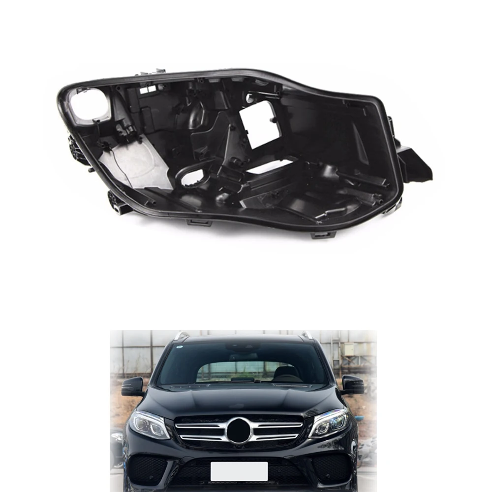 

For Mercedes-Benz GLE W166 W292 2015-2019 Car Headlight Housing W166 Light Box Lamp Housing Plastic Headlight Shell Base Shell
