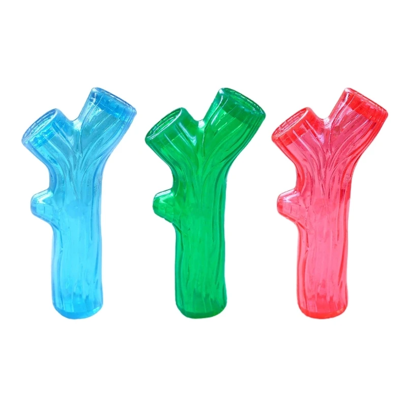 

Жевательная игрушка для собак, пищалка, прорезыватель, веточка в форме веточки для средних и маленьких собак, игрушка со звуком, жевательная игрушка, прорезыватель из термопластичной резины