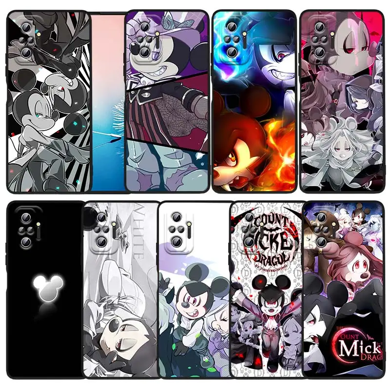 

Чехол с Микки Маусом вампира для Xiaomi Redmi Note 11 10S 10 9T 9S 9 8T 8 7 6 Pro Plus