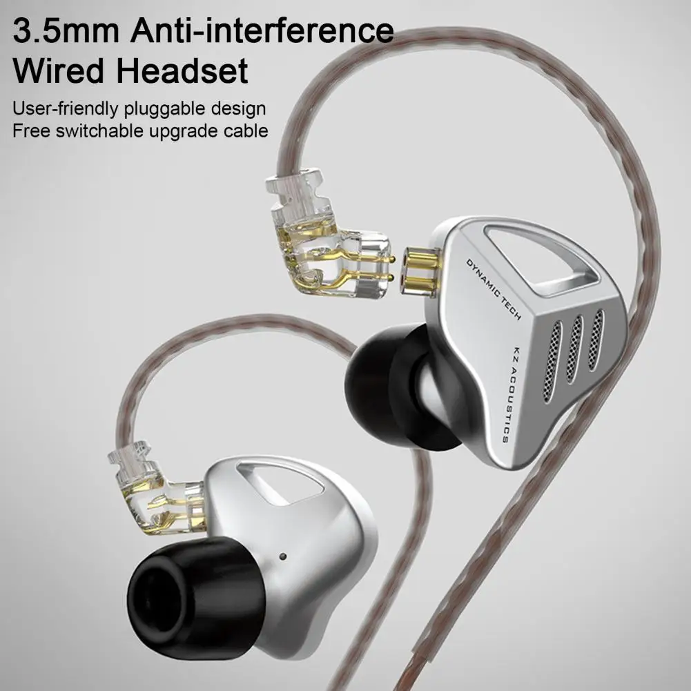 

KZ ZVX In Ear Monitor Headphones Dynamic HIFI Bass Earbuds 3.5mm Plug Sport Noise Cancelling Headset for Sports Game Music Lover