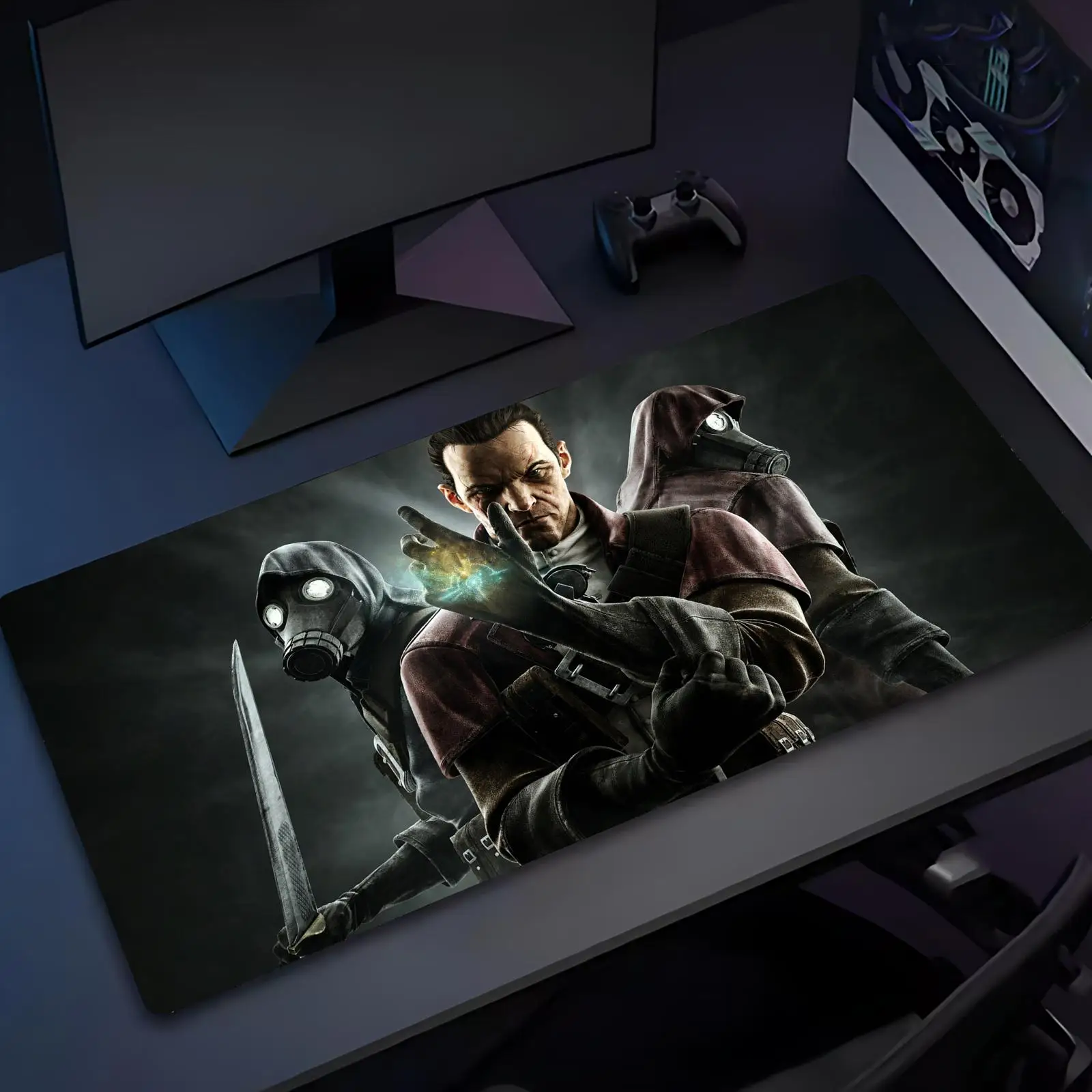 Фото Коврик для мыши Dishonored, небольшой коврик для мыши с оверлокированными краями, XXL, коврик для настольной клавиатуры, игровой коврик для стола, компьютерные аксессуары №2