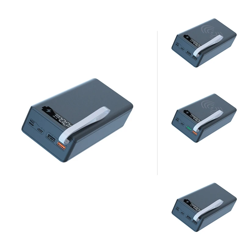 

14X18650 Battery Bank Case USB Battery Charge Storage Boxes With LED Lighting Detachable For Smartphone Charging