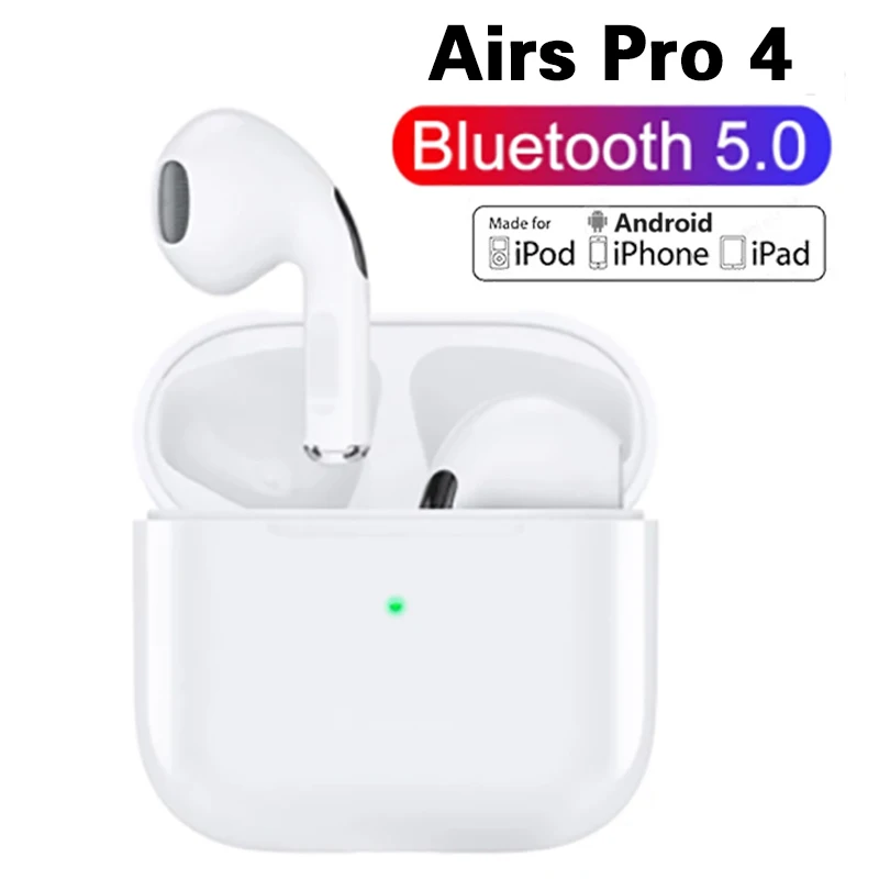 

Original Air Pro 4 Wireless Earphones Bluetooth Headphones Mini Pods Handsfree Sport Gaming Earbuds For Apple iPhone Xiaomi