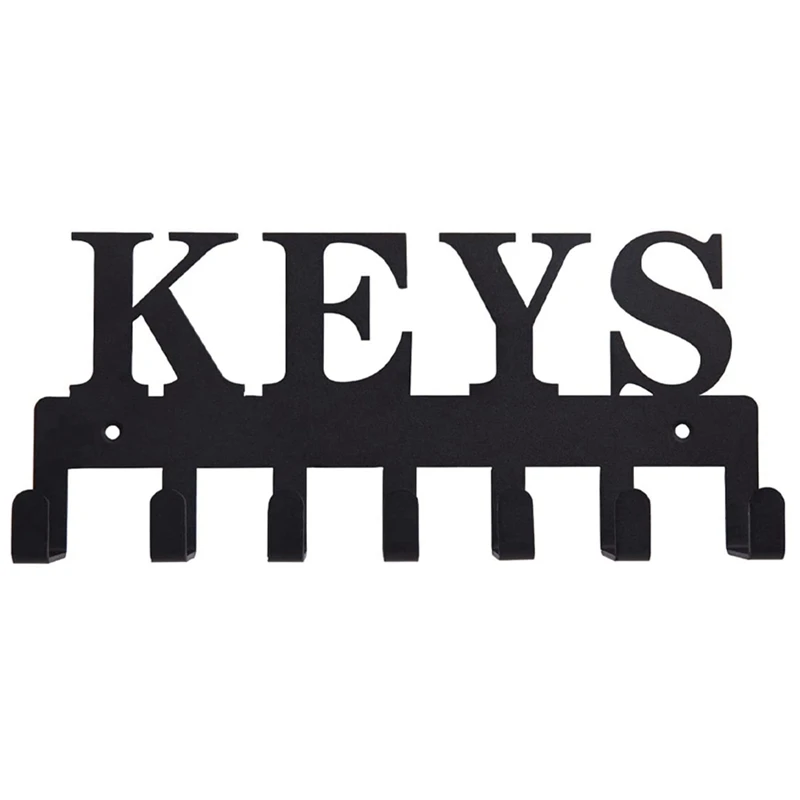 

Metal Key Holder Hook For Wall Decorative Key Organizer Rack Hanger With 7 Hooks For Hallway Front Door Entryway Office