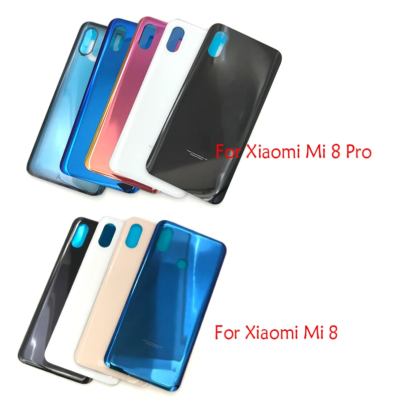 

10 шт. в комплекте Задняя стеклянная крышка для Xiaomi Mi8 Mi 8 Pro 8Pro Крышка батарейного отсека задняя крышка батарейного отсека с клеем с логотипом Hong