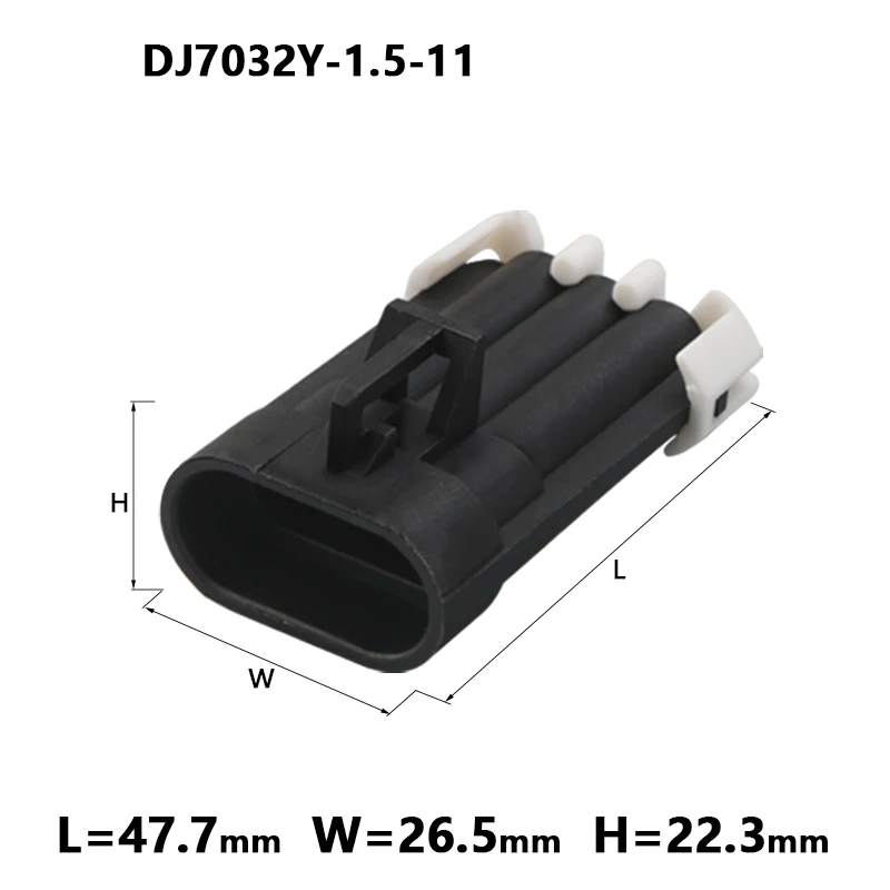 2 комплекта 3-контактный черный автоматический разъем Delphi Metri-Pack 150 датчик