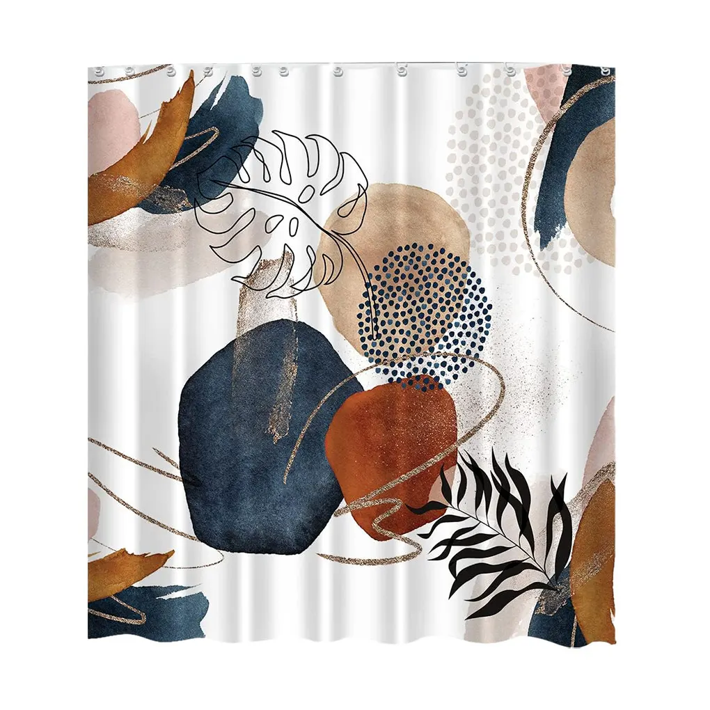 

Занавеска для ванной с водонепроницаемым покрытием и тонкой текстурой, очень толстая душевая занавеска, приятная на ощупь