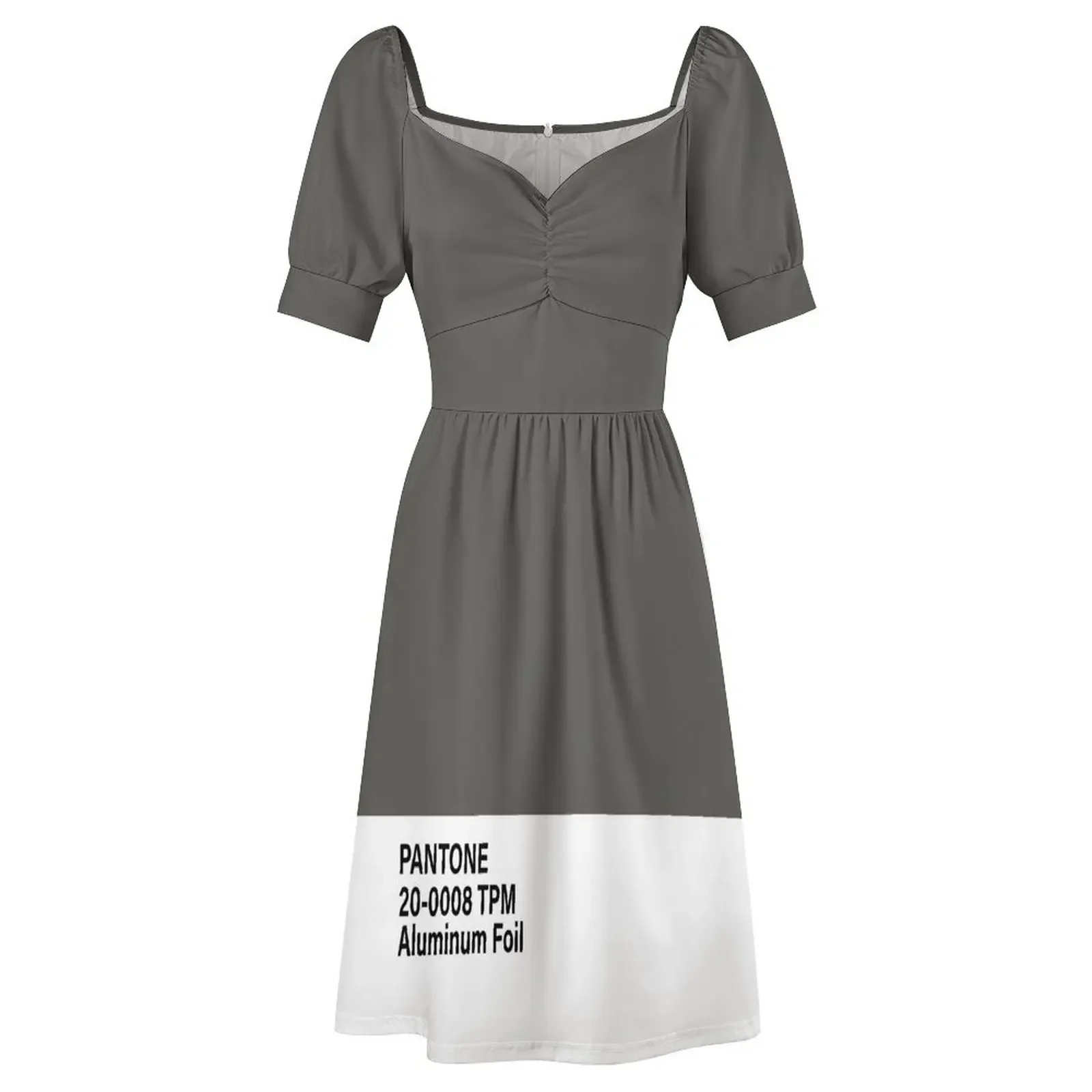 Pantone 20-0008 TPM Платье без рукавов из алюминиевой фольги роскошное вечернее платье