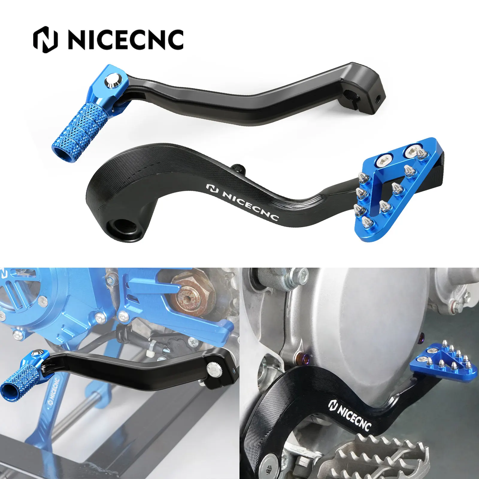 

Motocross Forged Shift Lever & Adjustable Aluminum Brake Pedal Lever For Yamaha YZ125 YZ250 2006-2023 YZ125X 17-23 YZ250X 16-23