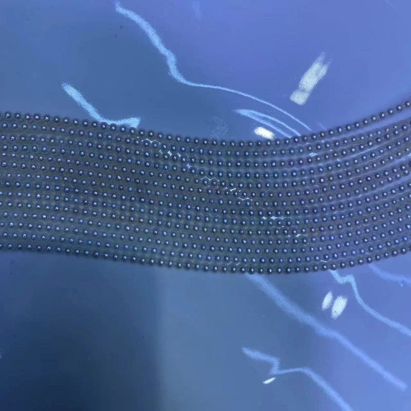 Ожерелье Akoya из натурального пресноводного жемчуга диаметром 3-4 мм полуфабрикат