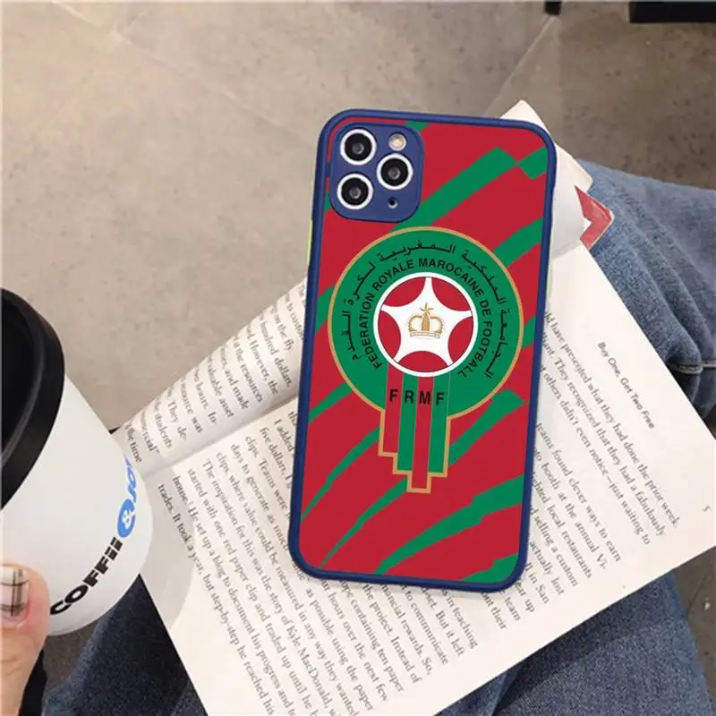 Morocco Flag Moroccan Unique Phone Case for iPhone 14 11 12 13 Mini Pro Max 8 7 Plus X XR XS MAX Translucent Matte Cover