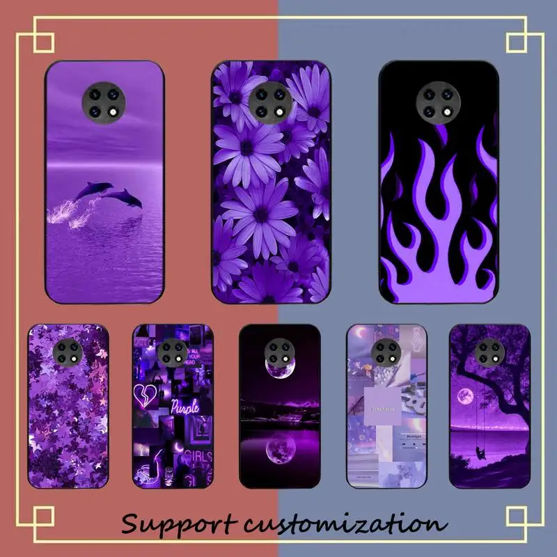 

infinity on Purple Phone Case For Xiaomi Redmi Note 8A 7 5 Note 8pro 8T 9Pro TPU Coque for note 6pro