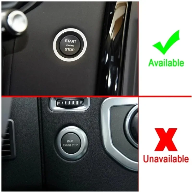 Кнопка переключения двигателя из углеродного волокна для Land Rover Discovery Sport 5 Range