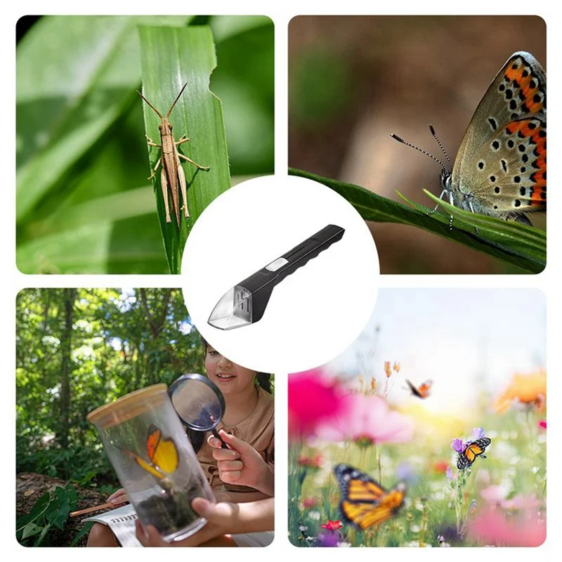 BMBY-портативный Ловец насекомых с зрителем прозрачный Бесконтактный Совок мухи