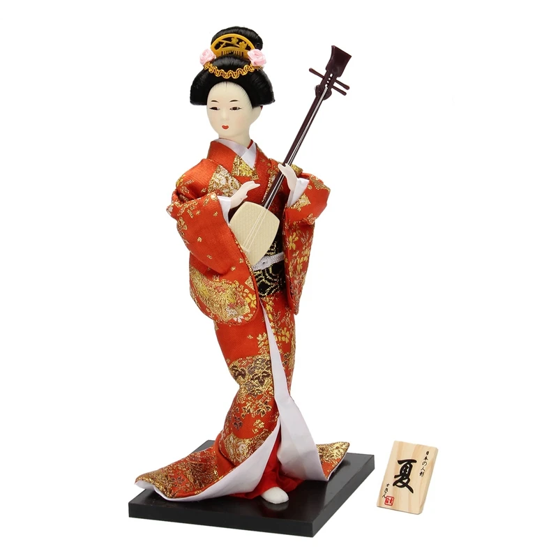 12Inch Japanese Kimono Geisha Dolls Traditional Japanese Geisha Kimono Doll Sculpture For Children's Gifts