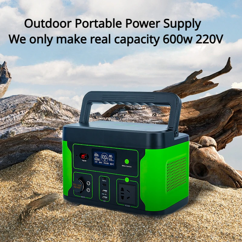 

Outdoor mobile power supply 220V 600W large capacity portable charging station outdoor camping emergency energy storage battery