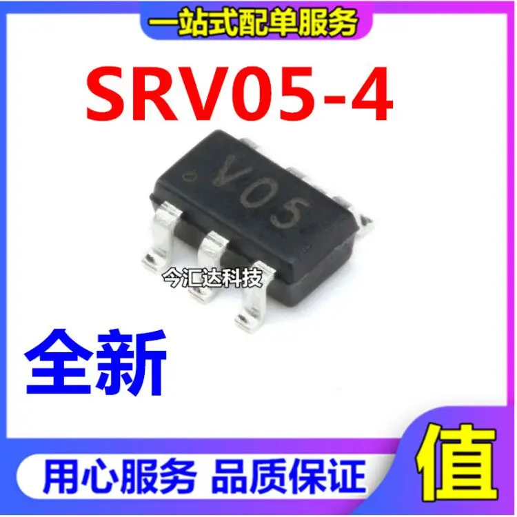 

30pcs original new 30pcs original new SRV05-4 SOT23-6 diode one-way TVS 4-channel 5V