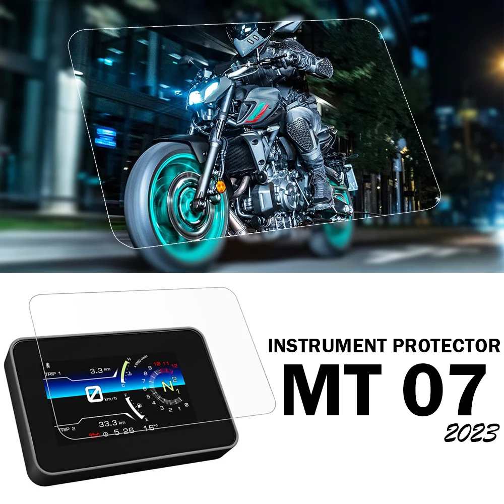 

for Yamaha MT 07 2023 Accessories : Screen Protector Film MT07 Dashboard Protective MT-07 Instrument Panel Scratch Protection