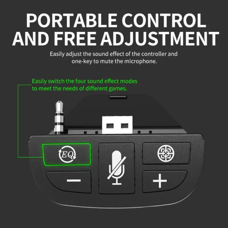 Controller Handle Sound Enhancer Stereo Headset Adapter Headphone Converter for Xbox One Controller 3.5mm Jack