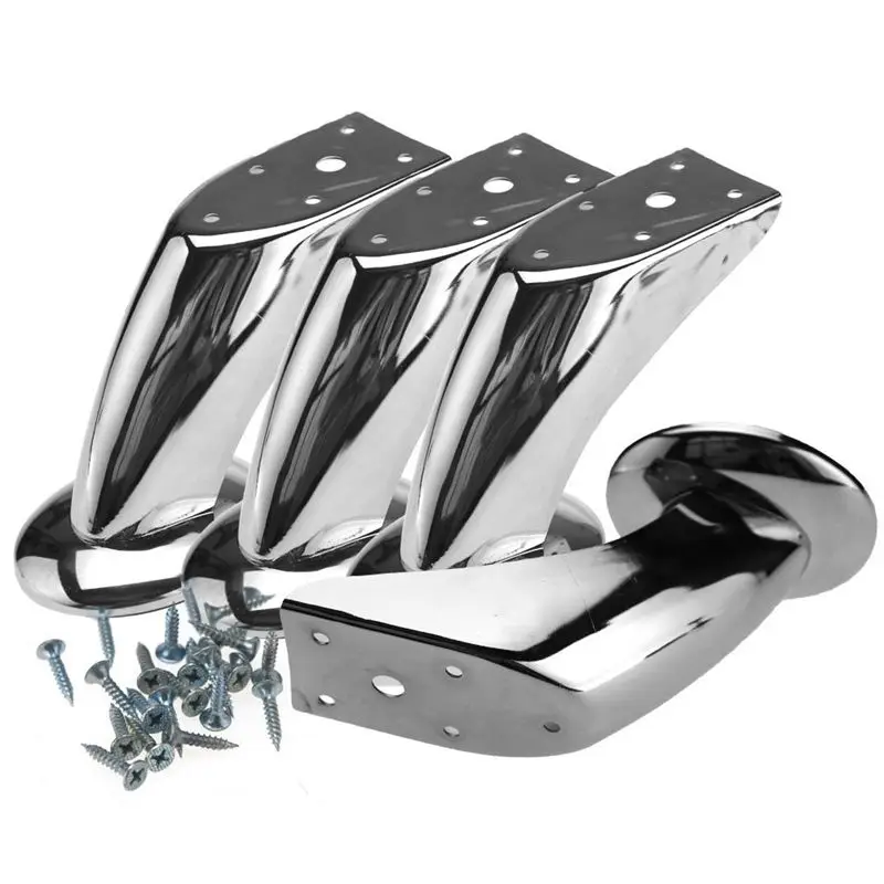 

4 шт., хромированные ножки для мебели, кресла, шкафа, кровати, 120 мм