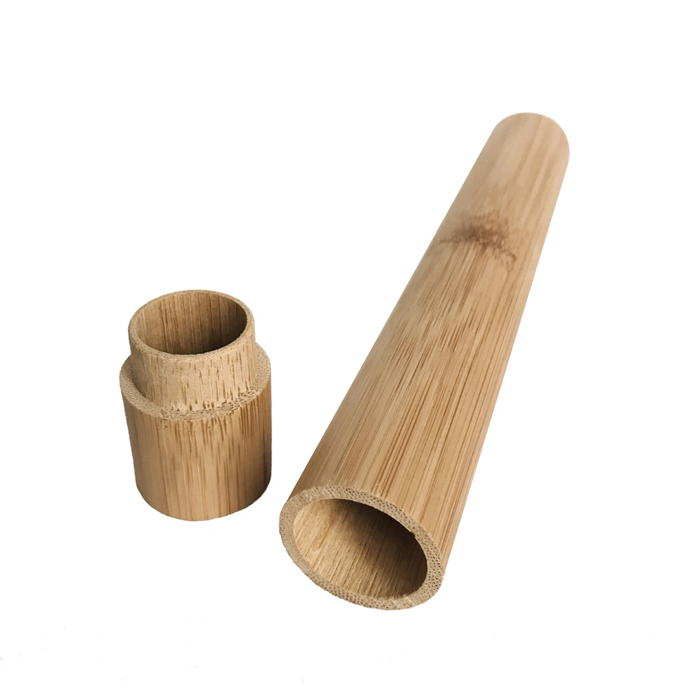 

Eco-friendly Jar Portable Tea Canister Lid Handmade Natural Container Round Bamboo Storage Box Holder Tea Art Supplies