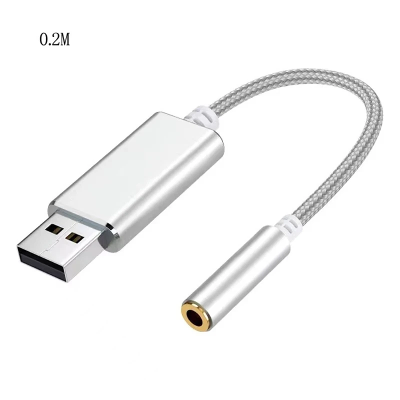 Переходник 2 в 1 с USB на 3 5 мм для наушников |