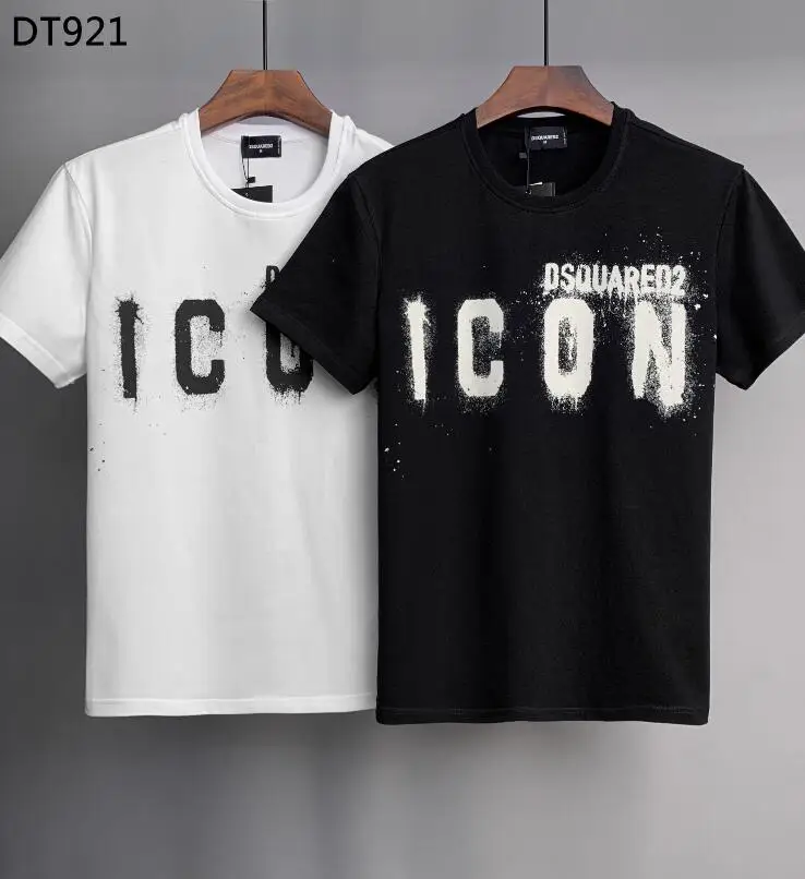 

2022 New Fashion Brand Dsquared2 Men's High-End Cotton Printing Short-Sleeved T-Shirt DT921