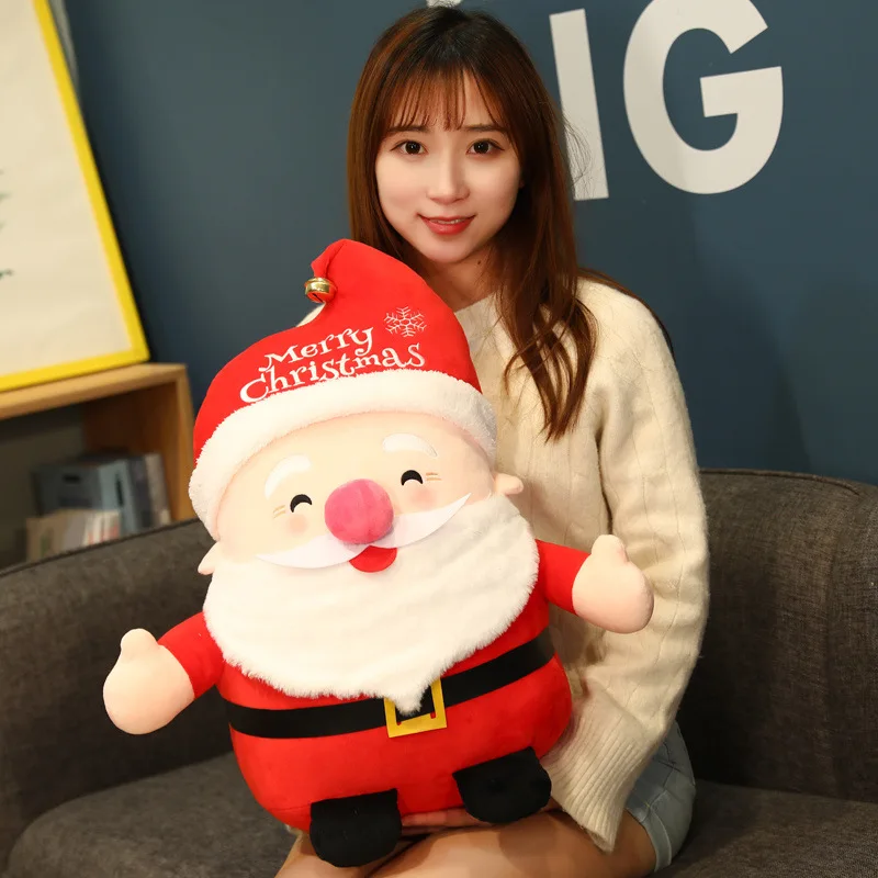 

20-50CM Cartoon Santa Claus Plush Toys Stuffed Elk Animal Pillow Dolls Kawaii Soft Christmas Gifts For Children Birthday Decor