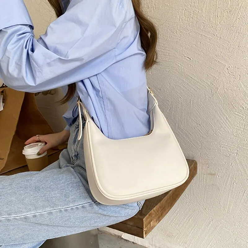 Женская Минималистичная и ретро сумка через плечо из искусственной кожи