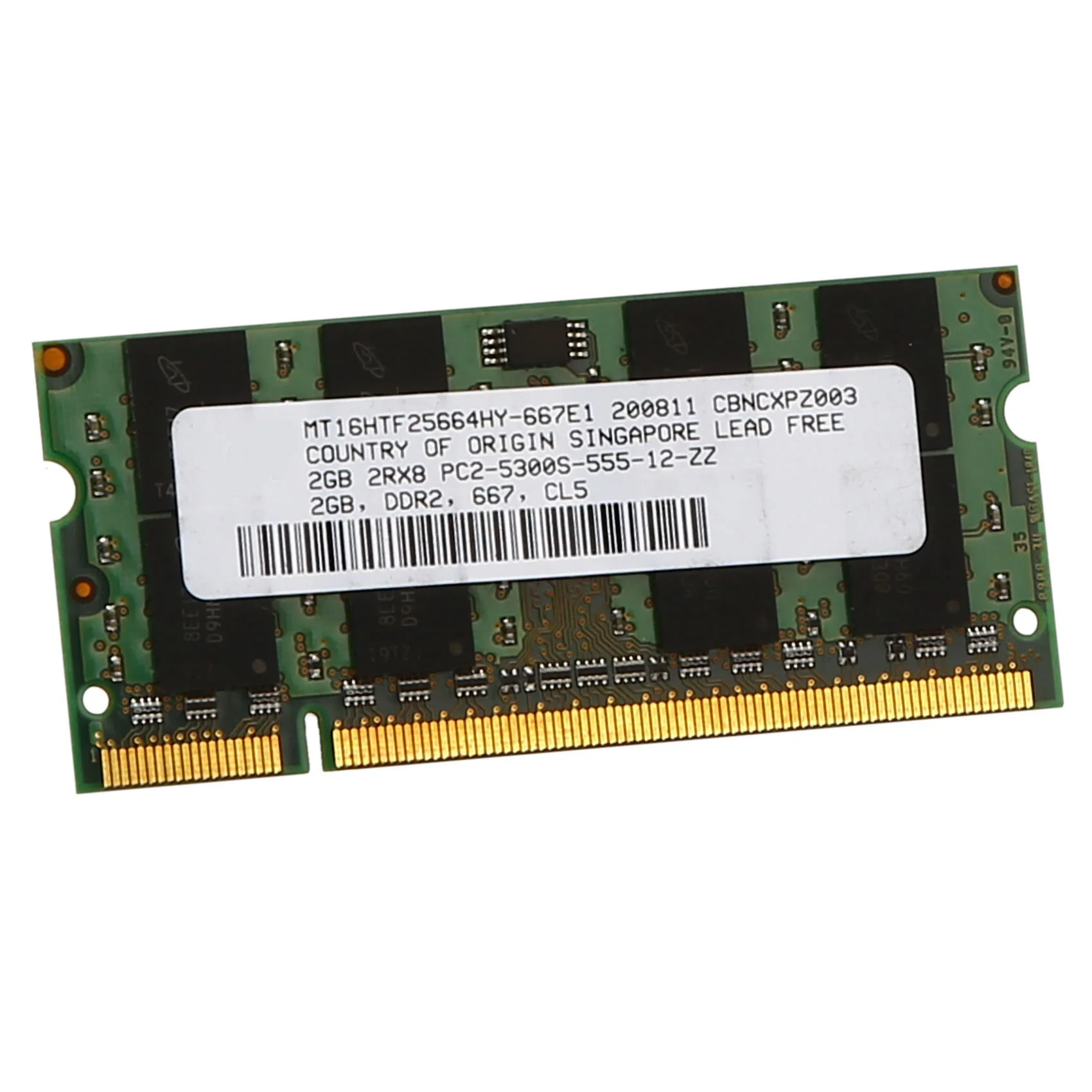 Оперативная память DDR2 2 Гб 667 МГц PC2 5300 ОЗУ для ноутбука 1 8 в контактов SODIMM Intel AMD