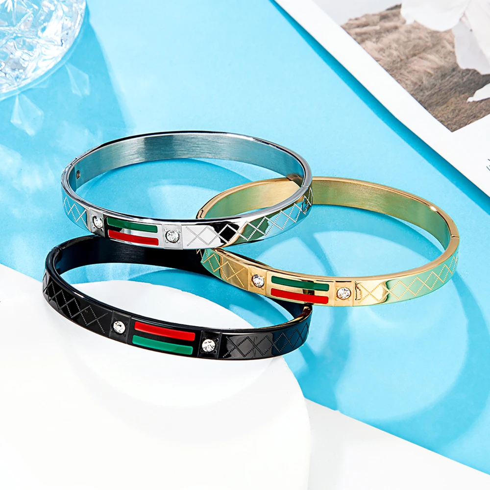 Мужские и женские браслеты ювелирные изделия из нержавеющей стали 304 красный