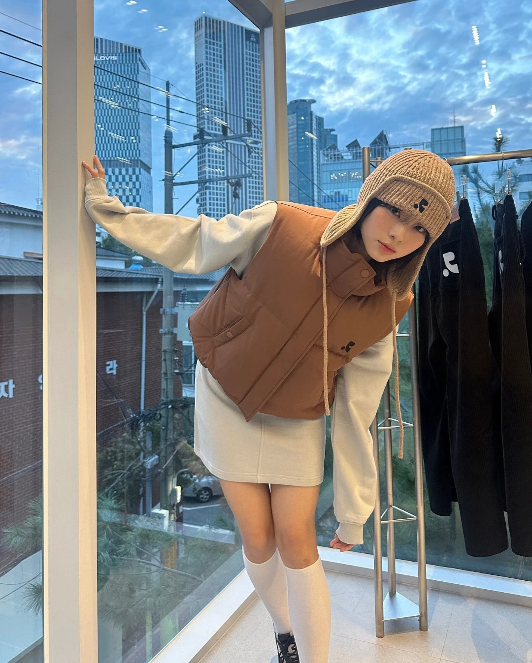 Южная Корея RR24 осенне-зимний новый свитер с рисунком снежной горной лыжной спины