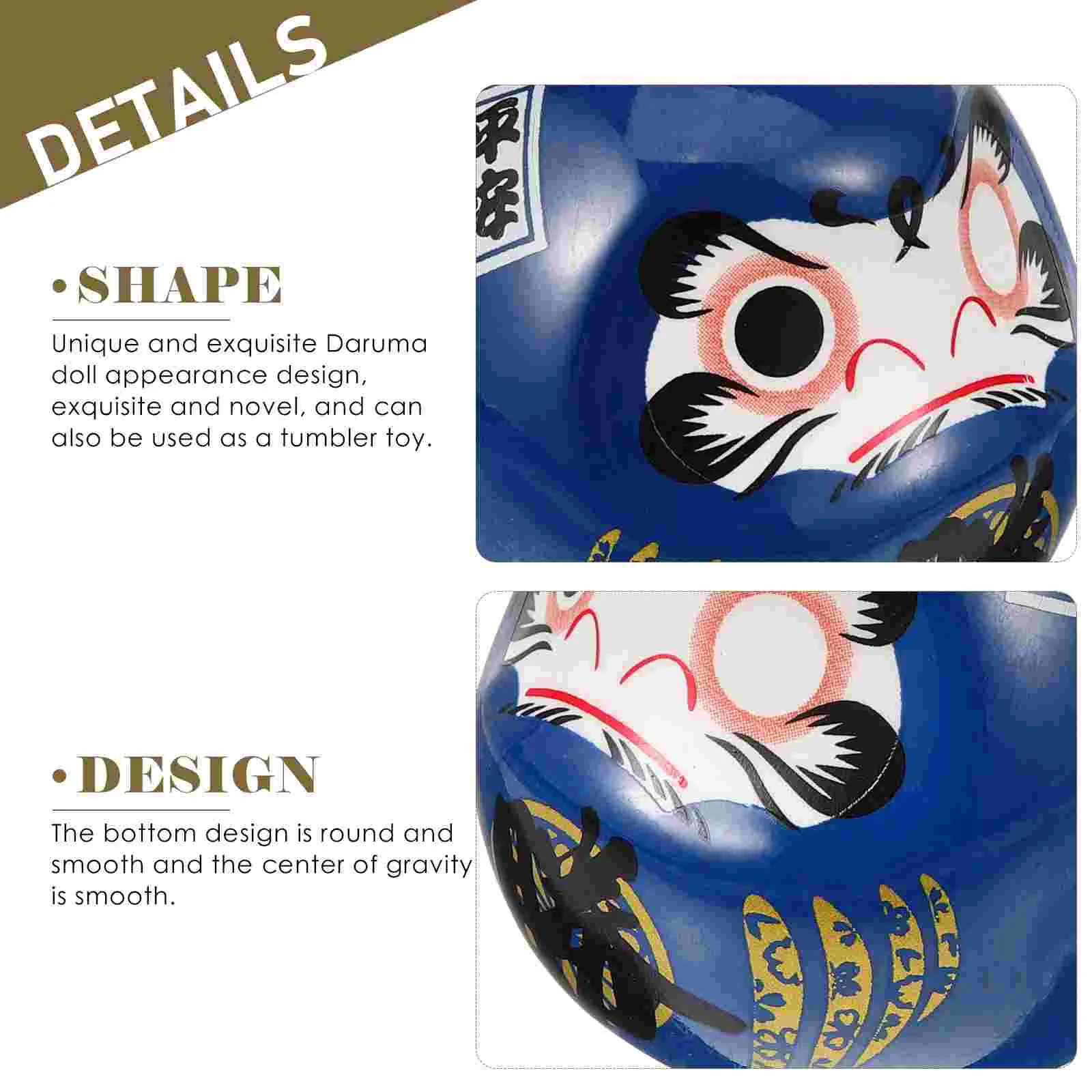 Украсьте маленькие украшения Bodhidharma офисная игрушка миниатюра керамики Daruma