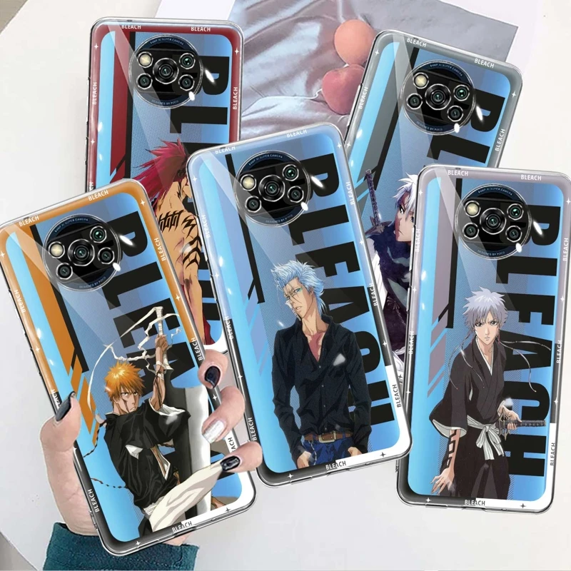 

Phone Case Bleach Anime Luxury Fashion For Xiaomi Mi 11T 5G M5 POCO X3 NFC 13 11 Lite 12T Pro M5s POCO M3 10T 12X Note 10 9T F3