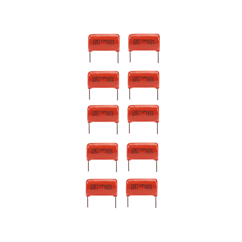 

5 Pairs Drop Capacitor Lightweight Good Stability Flexible Metallized Polypropylene Film Practical Tone Caps Electric