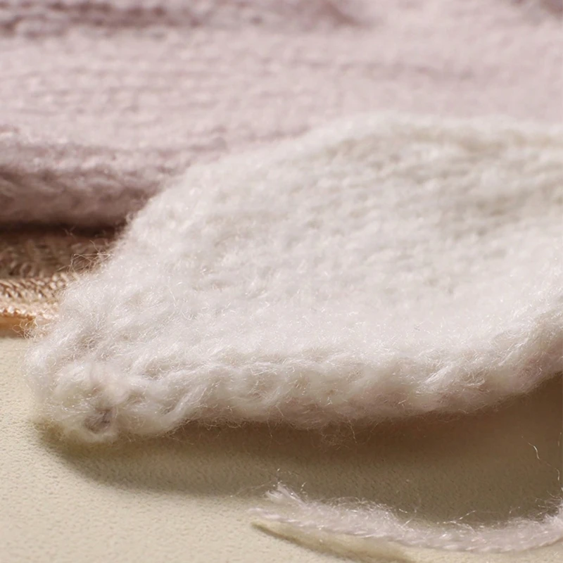 Очаровательная одежда для фотосессии новорожденных вязаный комбинезон на