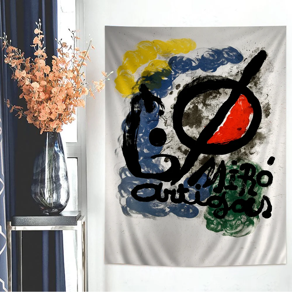 Джоан Миро мультфильм гобелен настенное украшение домашний декор