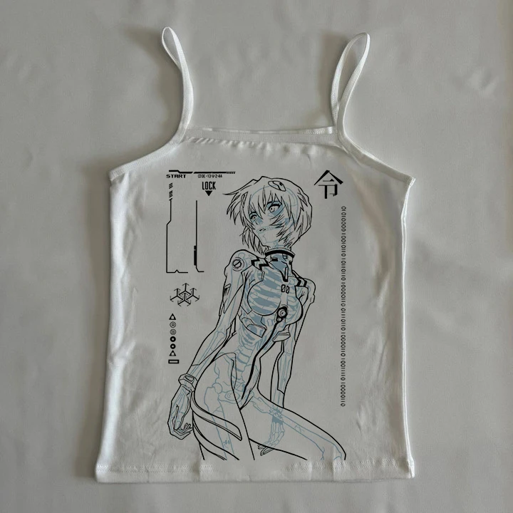 Аниме Корсет Укороченный Топ Женщина 2000-х Женская Укороченная Летняя Готическая