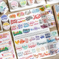 kawaii 3m art letters diy washi tape scrapbook diary scene frame decor cute stickers school stationery