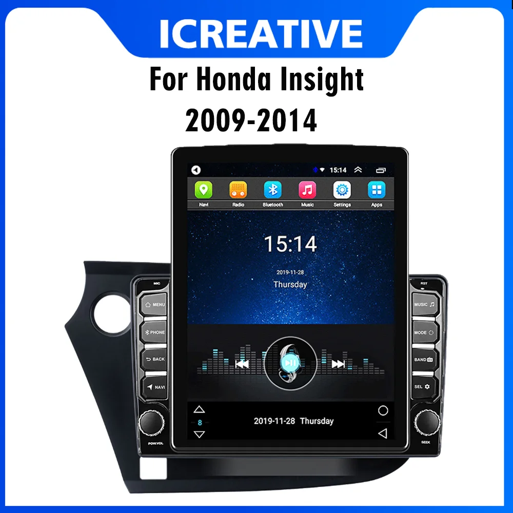 

For Honda Insight 2009-2014 LHD Car Multimedia Player 4G Carplay Autoradio 2 Din 9.7" Tesla Screen GPS Navigator Android Stereo