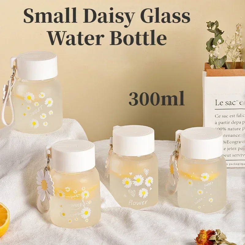 Стеклянная прозрачная бутылка для воды 300 мл Спортивная кружка улицы