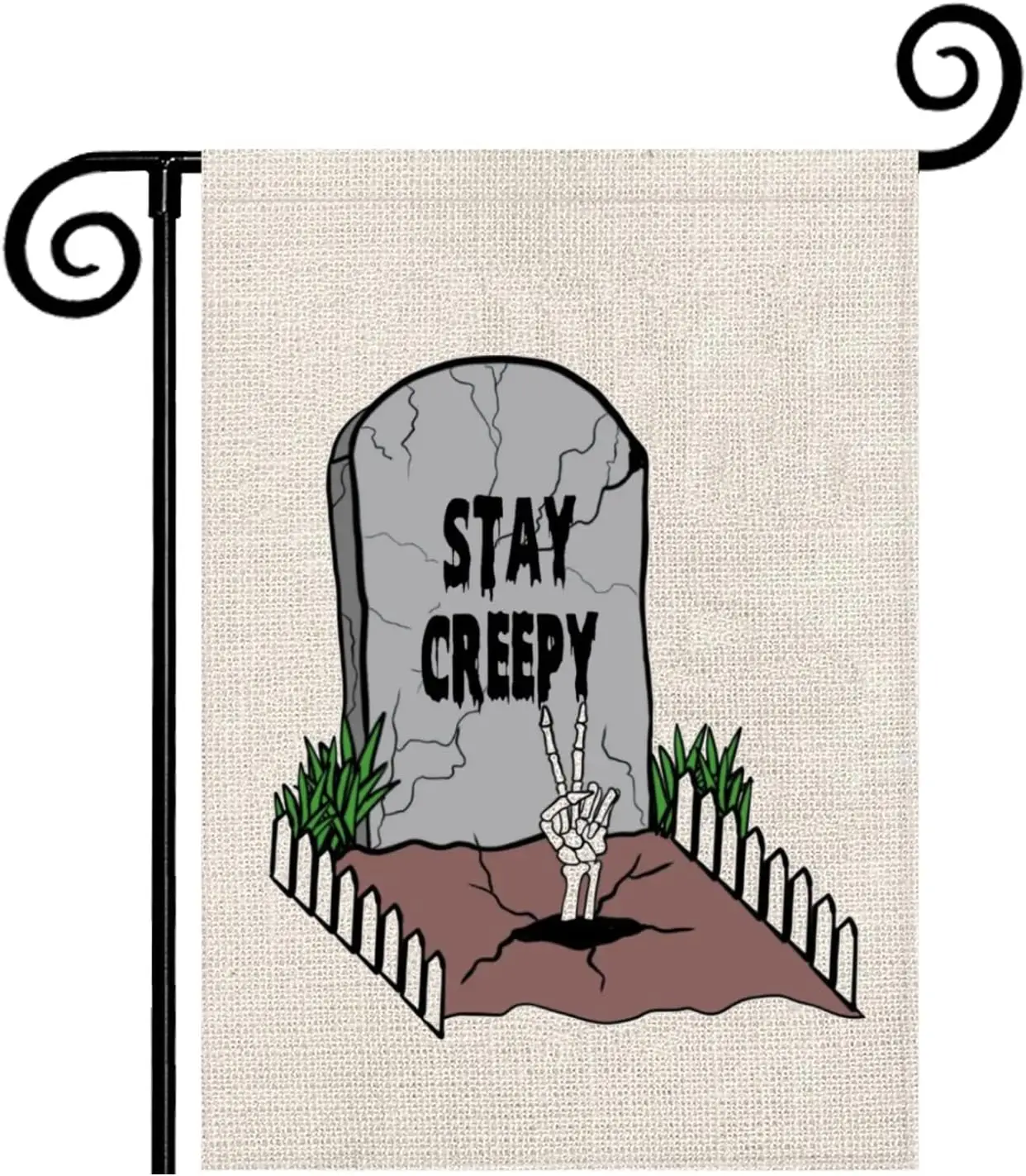 Стеснительный Садовый флаг Хэллоуин украшения для Хэллоуина в помещении (Stay